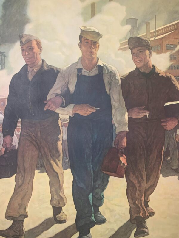 Spirit Of '46 - Art By Wyeth (1946) 27.375x44.125 US Post WWII Veterans Poster LB - Image 4