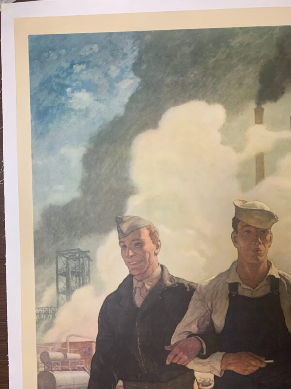 Spirit Of '46 - Art By Wyeth (1946) 27.375x44.125 US Post WWII Veterans Poster LB - Image 5