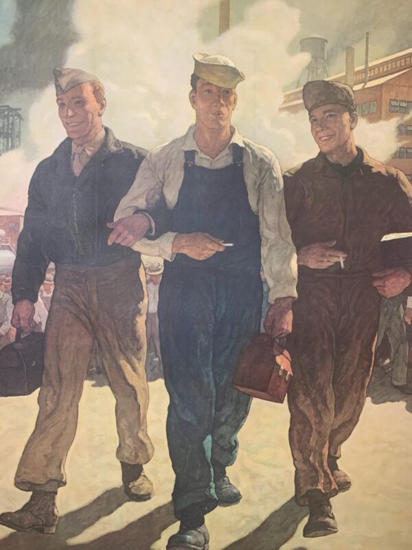 Spirit Of '46 - Art By Wyeth (1946) 27.375x44.125 US Post WWII Veterans Poster LB - Image 7