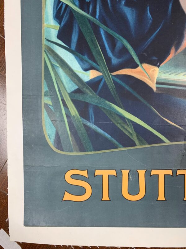 Krauss Pianos - Stuttgart (1900's) 25x36.25 German Advertising Poster LB - Image 2