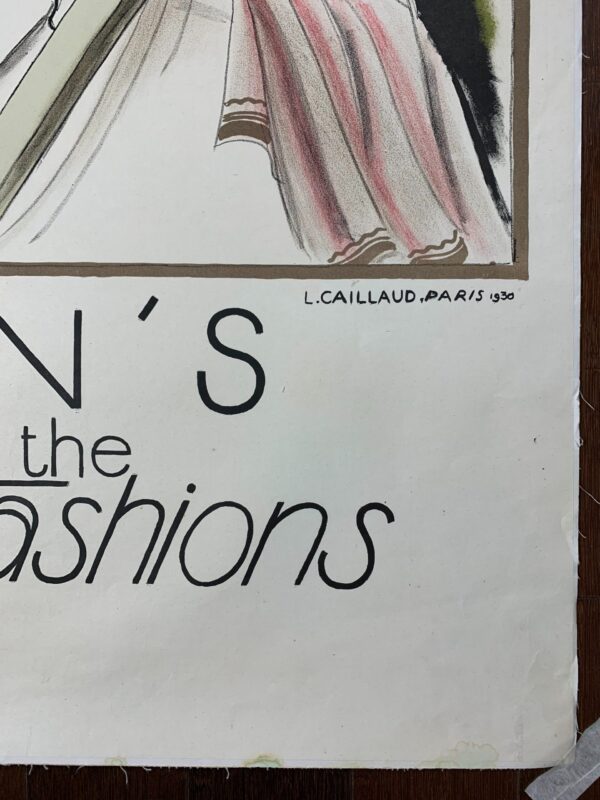 Eaton’s Presents The Spring Fashions - Art By Louis Caillaud (1930) 30.75x47 French Advertising Poster LB - Image 2