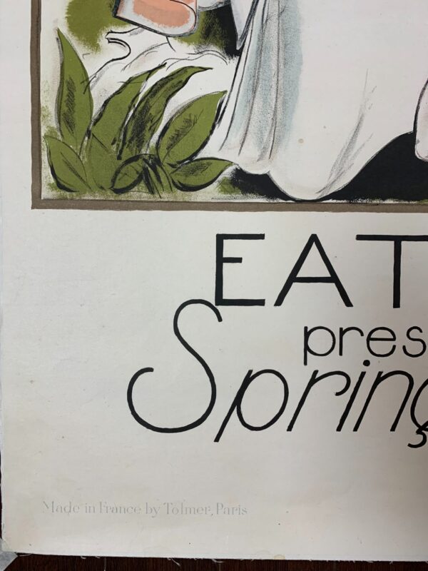Eaton’s Presents The Spring Fashions - Art By Louis Caillaud (1930) 30.75x47 French Advertising Poster LB - Image 3