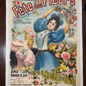 Fete Des Fleurs - Art By Lousi Galice (1895) 35.5x49 French Advertising Poster LB