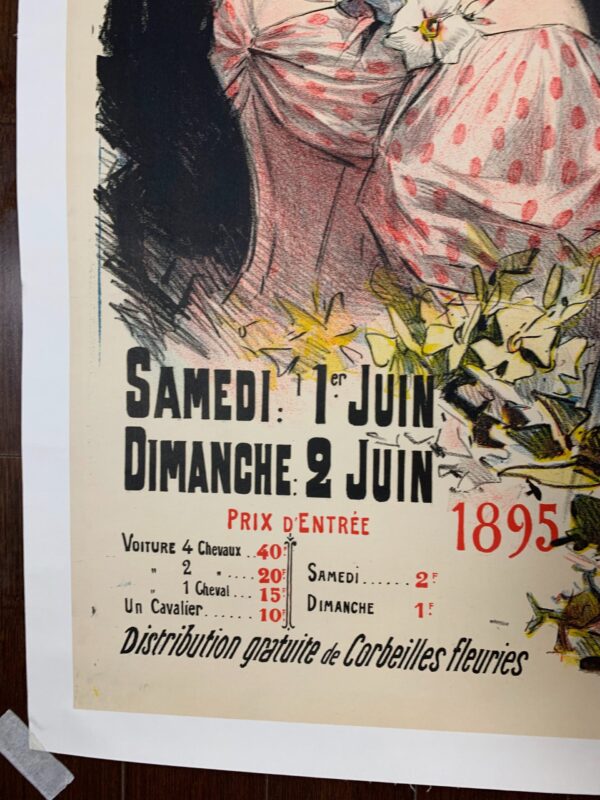 Fete Des Fleurs - Art By Lousi Galice (1895) 35.5x49 French Advertising Poster LB - Image 4