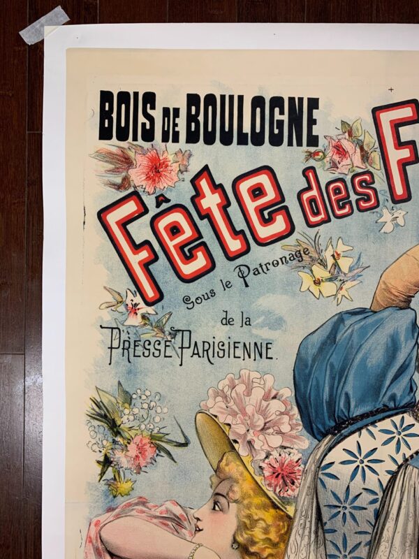 Fete Des Fleurs - Art By Lousi Galice (1895) 35.5x49 French Advertising Poster LB - Image 6