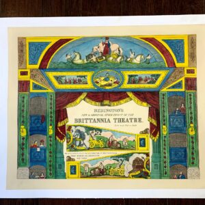 Redington's New Brittannia Theatre (1855) 14.5x18 UK Theater Advertising Poster LB