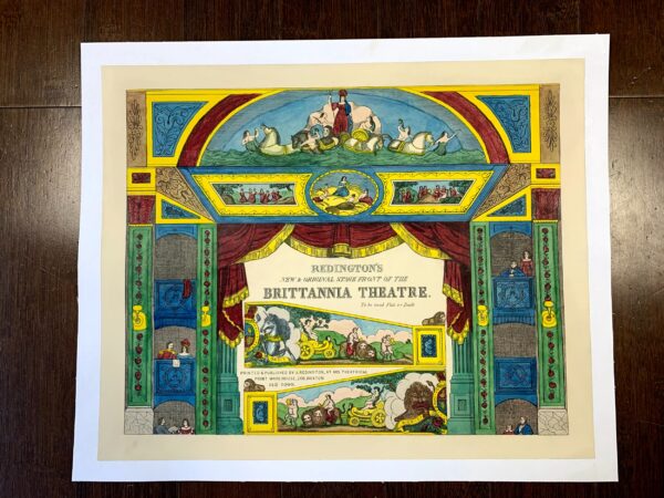 Redington's New Brittannia Theatre (1855) 14.5x18 UK Theater Advertising Poster LB