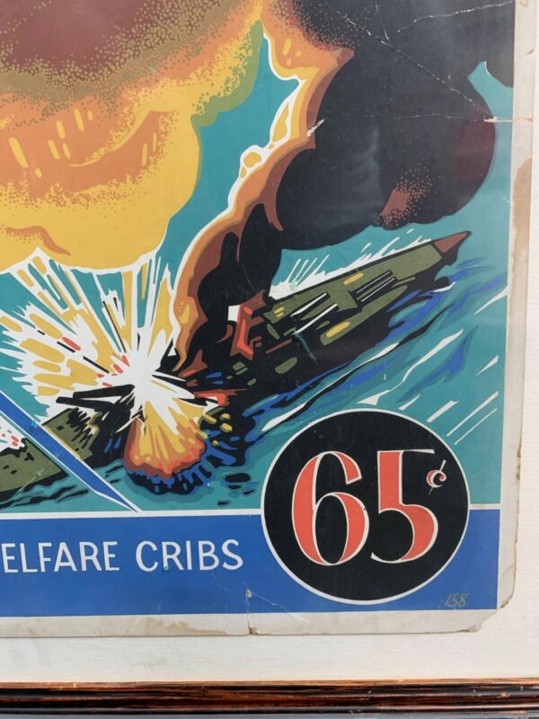 Grumman Souvenir Calendar Advertisement (1943) UK Rare WW2 Window Card Poster - Image 2