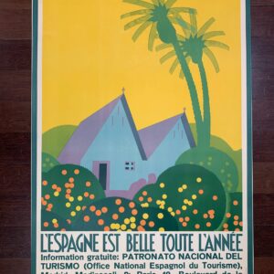 L'espagne Est Belle Toute L'annee - Art By Joseph Renau (1930's) 26.5x40 French Travel Poster LB