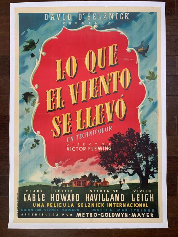 Gone With The Wind - Art By MCP (1939) 27x40 Spanish Movie Poster - LB