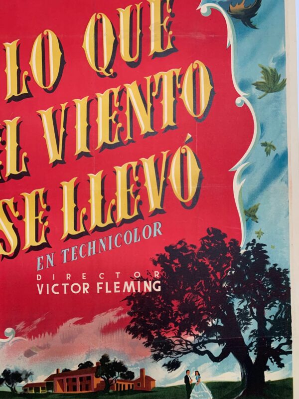 Gone With The Wind - Art By MCP (1939) 27x40 Spanish Movie Poster - LB - Image 6