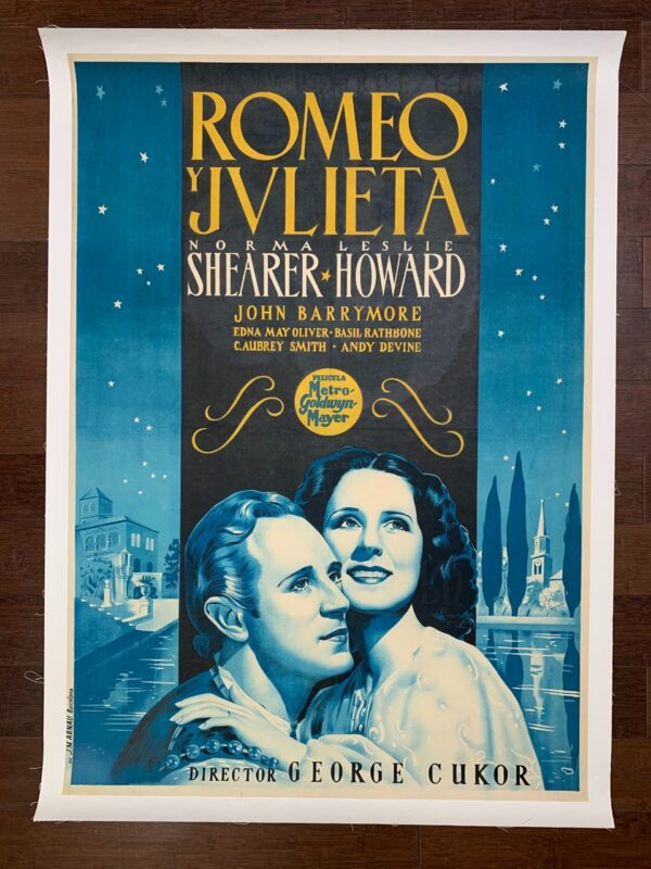 Romeo Y Julieta Aka Romeo And Juliet - Cukor, Howard, Shearer (1936) 27x40 Spanish One Sheet Movie Poster LB