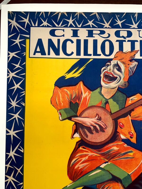Cirque Ancillotti Plege - Art by Lorit (1924) 45x63.5 French Circus Poster LB - Image 3