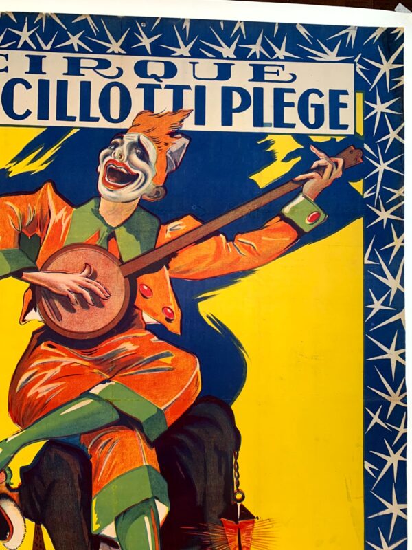 Cirque Ancillotti Plege - Art by Lorit (1924) 45x63.5 French Circus Poster LB - Image 4