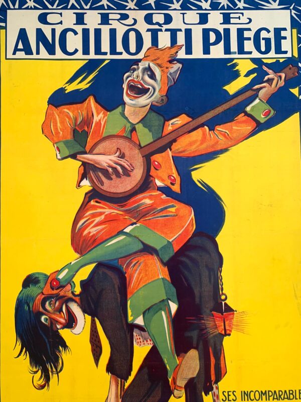Cirque Ancillotti Plege - Art by Lorit (1924) 45x63.5 French Circus Poster LB - Image 7