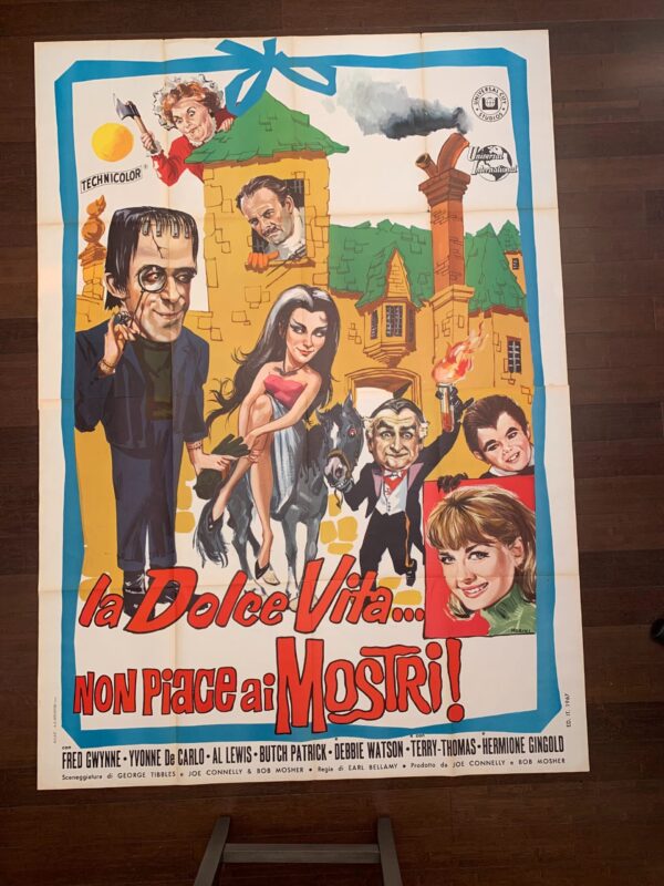 Munsters Go Home (1967) Italian 4 Fogli Movie Poster