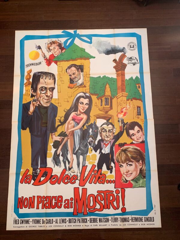 Munsters Go Home (1967) Italian 4 Fogli Movie Poster - Image 2