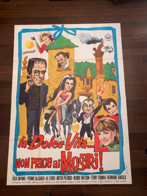 Munsters Go Home (1967) Italian 4 Fogli Movie Poster - Image 3