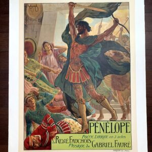Penelope - Art by Rochegrosse (1894) 24x32.5 French Theatre Poster LB