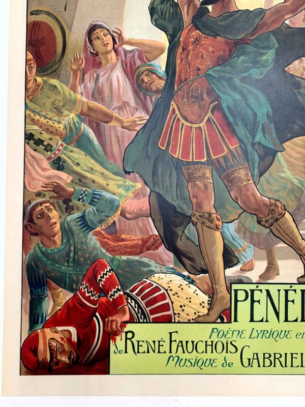 Penelope - Art by Rochegrosse (1894) 24x32.5 French Theatre Poster LB - Image 3