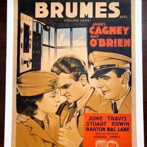 Ceiling Zero - James Cagney (1936) 23x33 French Movie Poster LB