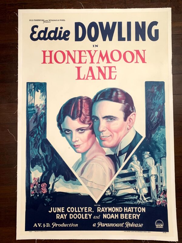 Honeymoon Lane - Eddie Dowling (1931) US One Sheet Movie Poster LB