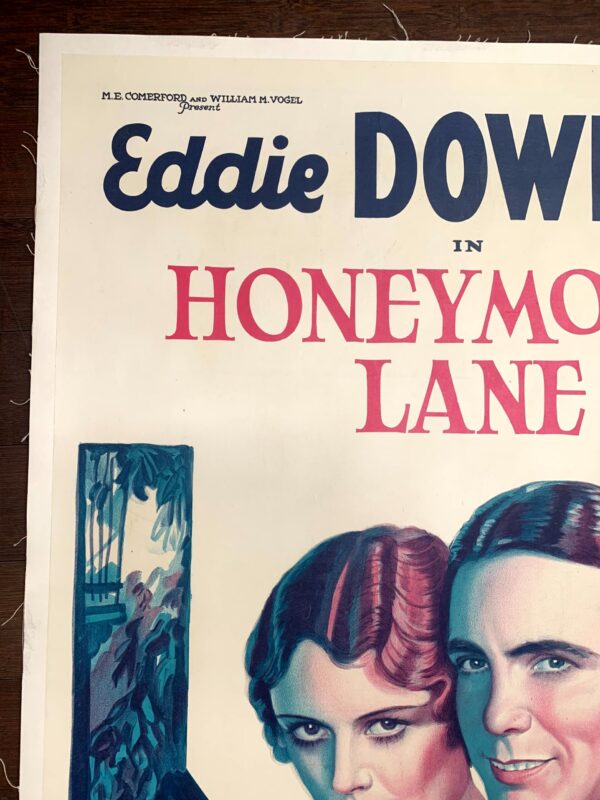 Honeymoon Lane - Eddie Dowling (1931) US One Sheet Movie Poster LB - Image 6