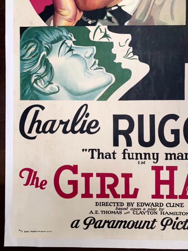 The Girl Habit - Charlie Ruggles (1931) US One Sheet Movie Poster LB - Image 3