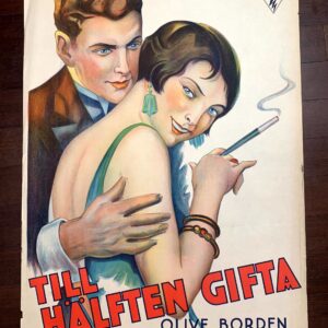 Half Marriage (1929) Swedish One Sheet Movie Poster