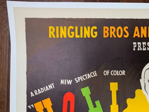 Ringling Bros. - Holidays - Art By Norman Bel Geddes (1942) 19.25x28 US Circus Poster LB - Image 3