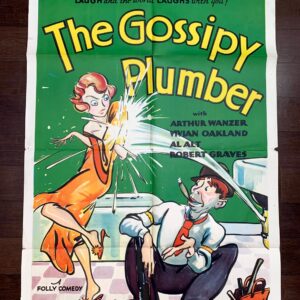 Gossipy Plumber - Pathe (1930) US One Sheet Movie Poster