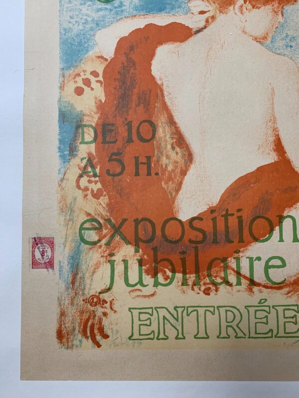 La Libre Esthetique - Art By Georges Lemmon (1908) 19x25.5 Belgian Exhibition Poster LB - Image 3