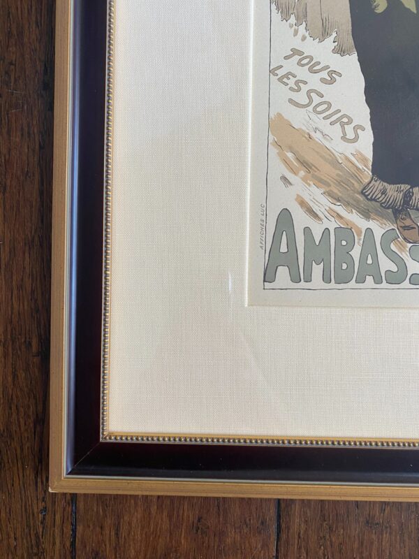 Ambassadeurs - Art By Lucien-Francois (1898) 8x12.25 French Poster - Framed - Image 2
