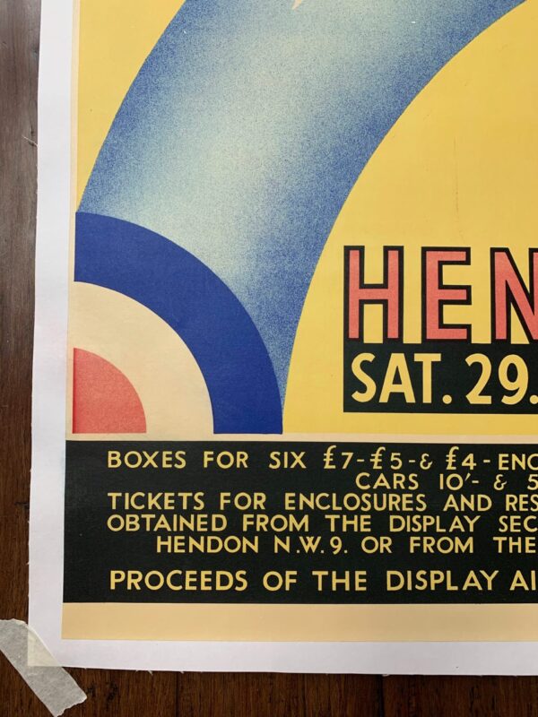 Very Rare Raf Pre-WW2 Art By W.E. Crook (1935) 20x30 UK War Poster LB - Image 2