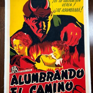 Alumbrando El Camino - Art By Eladio Rivadulla (1956) 27x35.75 Cuban Limited Edition Signed Silkscreen Movie Poster LB