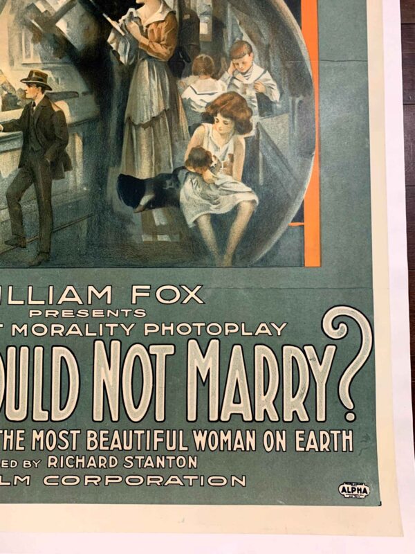 Why I Would Not Marry (1918) US One Sheet Movie Poster LB - Image 4