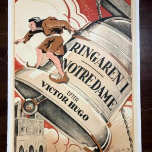 The Hunchback Of Notre Dame - Victor Hugo (1923) Swedish One Sheet Movie Poster LB