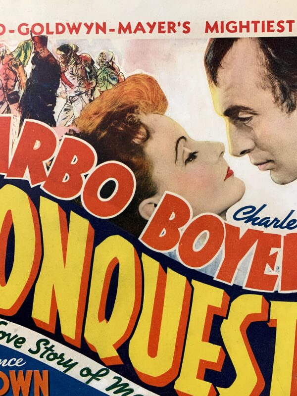 Conquest - Greta Garbo & Boyer (1937) US Window Card Movie Poster - Image 2