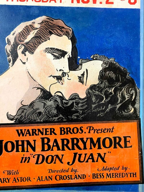 Don Juan - John Barrymore & Mary Astor (1926) US Silent Film Window Card - Image 3