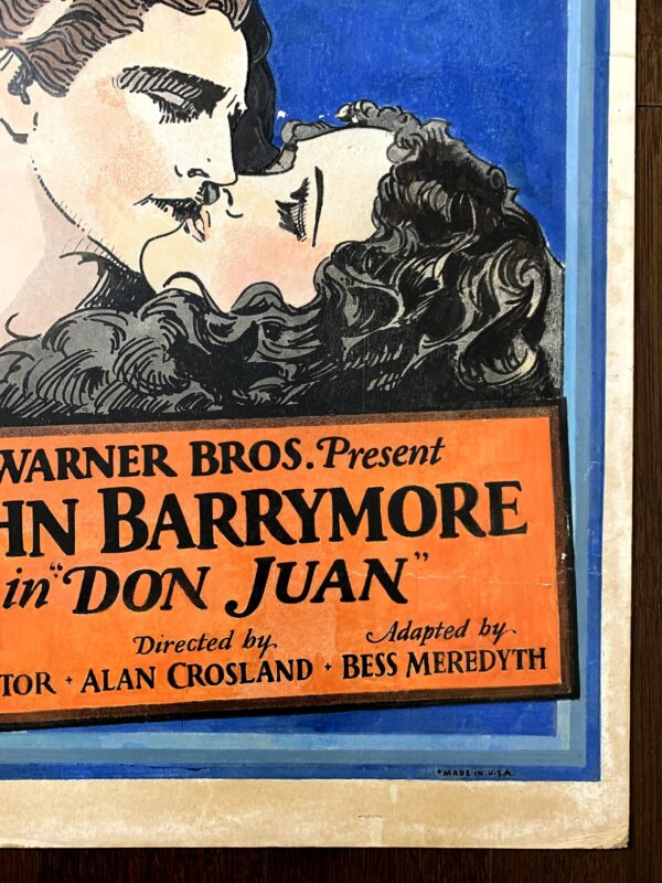 Don Juan - John Barrymore & Mary Astor (1926) US Silent Film Window Card - Image 4
