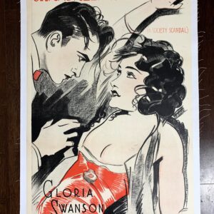 A Society Scandal - Gloria Swanson (1925) 23.5x35.5 Swedish Movie Poster