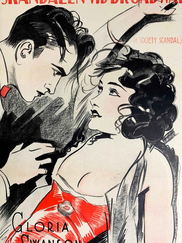 A Society Scandal - Gloria Swanson (1925) 23.5x35.5 Swedish Movie Poster - Image 2
