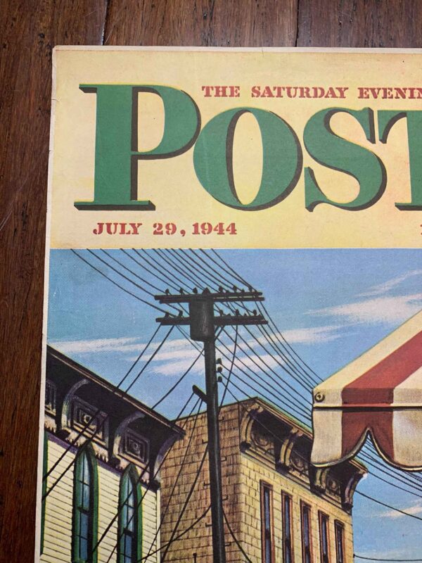 22x28 1944 Newstand Poster Saturday Evening Post - Art By Stevan Dohanos dripping Cones - Image 2