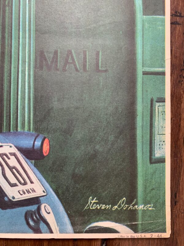 22x28 1944 Newstand Poster Saturday Evening Post - Art By Stevan Dohanos dripping Cones - Image 3