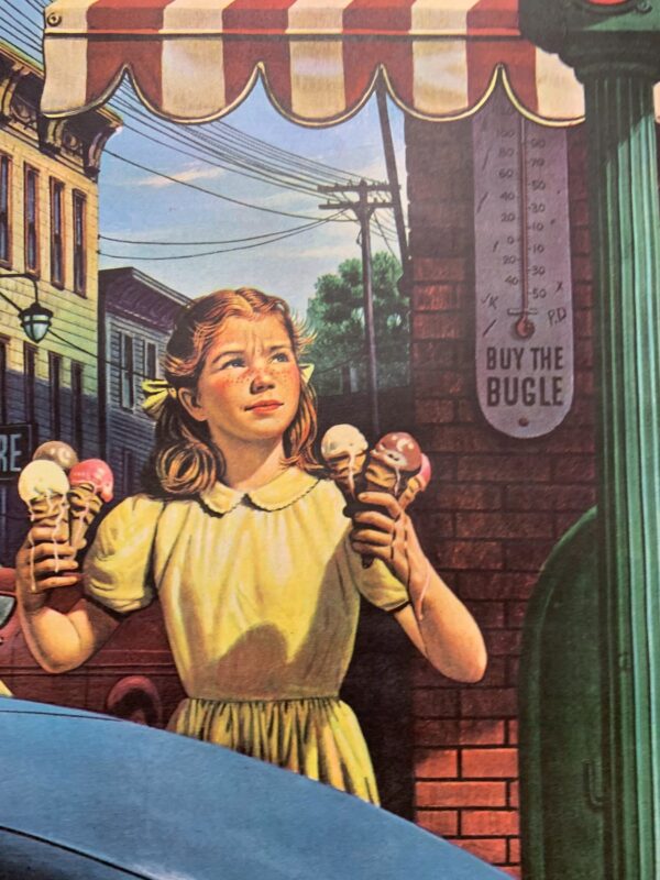 22x28 1944 Newstand Poster Saturday Evening Post - Art By Stevan Dohanos dripping Cones - Image 4