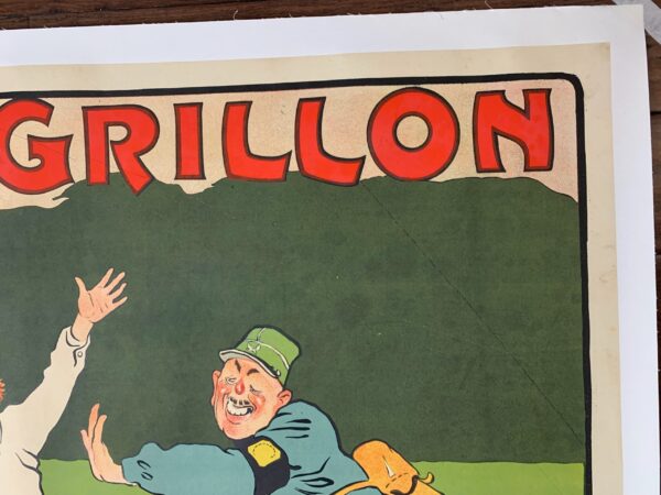 Cycles Grillon - Art By Hans Thor (1900) 39x54 French Advertising Poster LB - Image 2