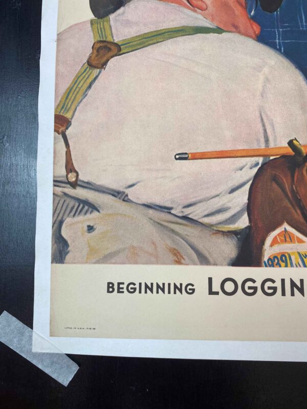 21.5x27.5 1939 Newstand Poster Saturday Evening Post - Art By Emery Clarke world’s Fair Traveler LB - Image 2