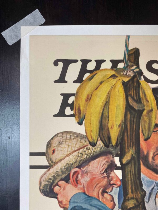 21.5x27.5 1939 Newstand Poster Saturday Evening Post - Art By Emery Clarke world’s Fair Traveler LB - Image 5