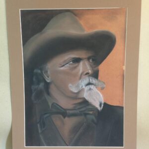 Portrait Of Buffalo Bill - Art By William Henry Machen (1901) US Painting