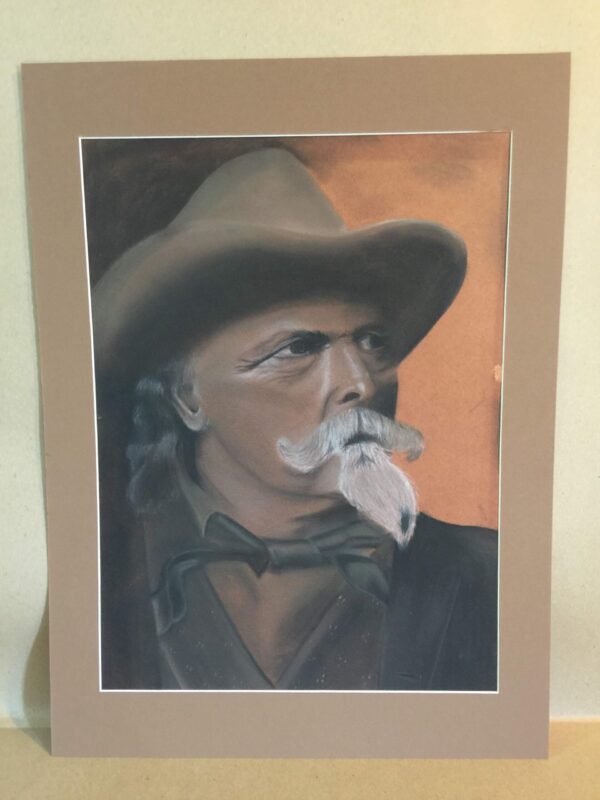 Portrait Of Buffalo Bill - Art By William Henry Machen (1901) US Painting